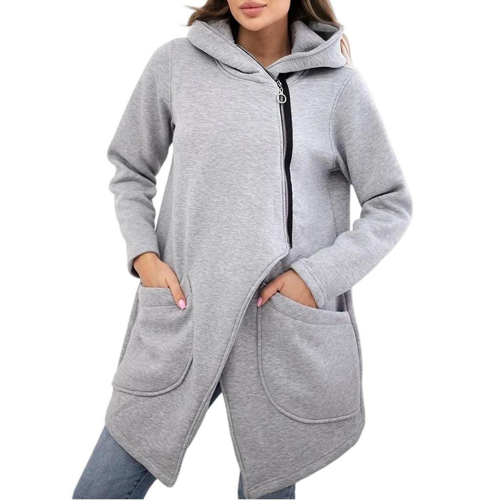 Women's Fashion Casual Solid-color Long-sleeved Sweatshirt