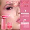 Lápiz labial en barra Jelly Blush Blush para labios y mejillas, de doble uso, de cuatro colores, Q-elastic, con contorno natural, que cambia de color y aclara, dos en uno