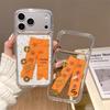 Minimalist Gold Foil Epoxy Transparent Case for iPhone 17/16 Pro Max, Drop-proof, Soft Fit for iPhone 14/15/13 Pro Max.