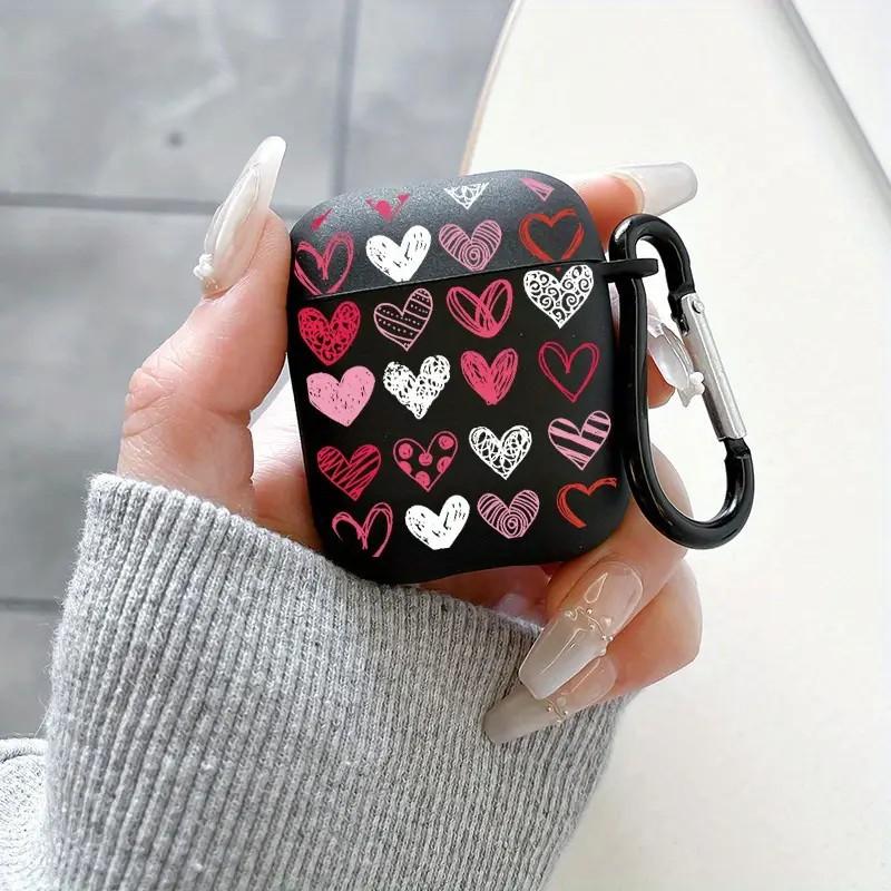 Full screen pink love applies to AirPods 1/1st generation protective case Apple Pro/1 wireless bluetooth headset case
