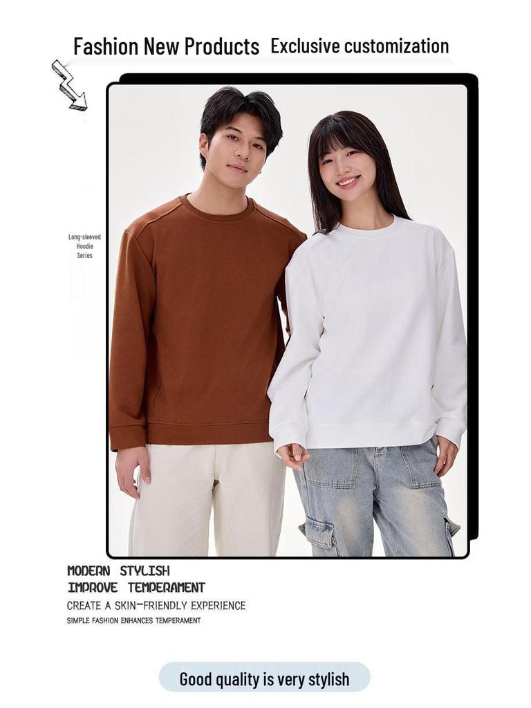 Customizable Unisex Dolphin Crew Neck Cotton Hoodie - Long Sleeve Casual Top