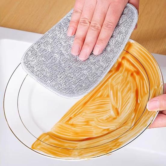 10Pcs Multipurpose Wire Dishwashing Rags Fast Drying Non-Scratch Reusable Wire Cleaning Cloth Kitchen Dishcloth