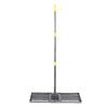 Rastrillo para césped, 30x10 pulgadas Placa de suelo Césped con mango de 48 a 78 pulgadas Rastrillos para jardín para suelo arena Patio trasero Campo de golf Fa