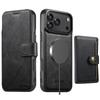iPhone 17PM Flip Case with Card Slot & Magnetic Wireless Charging Stand - S26U Leather