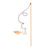 Funny Cat Stick Interactive Toy with Feather Lightweight Cat Teaser Wand Hunting Instinct Activation Cat Teaser Stick for Indoor Cats And Kittens