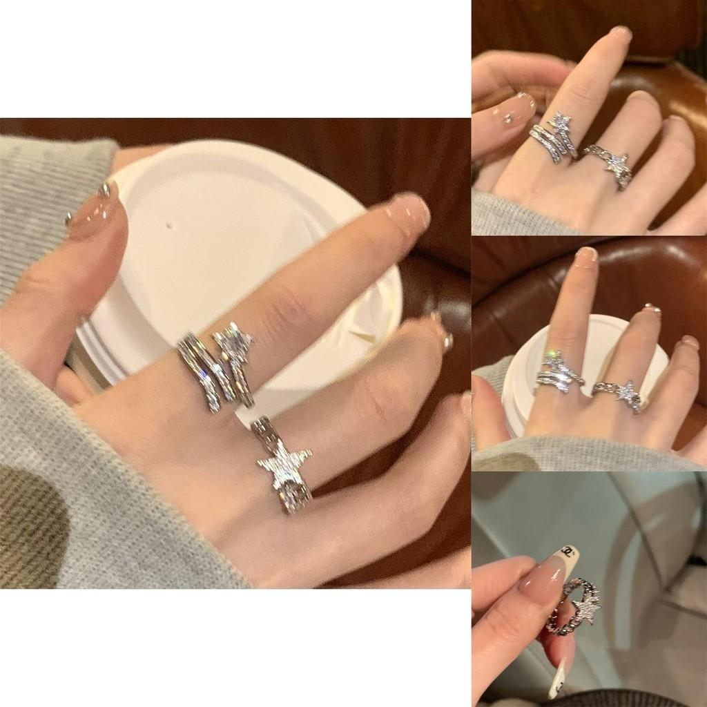 Adjustable Contemporary Copper Ring Adorned With Stunning Zircon For Fashion Womens