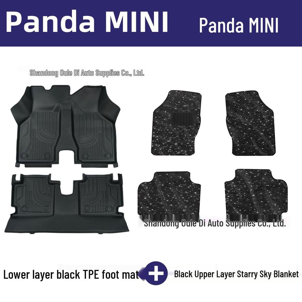 Panda Mini TPE Floor Mats: Eco-Friendly, Odorless Car Interior Protection