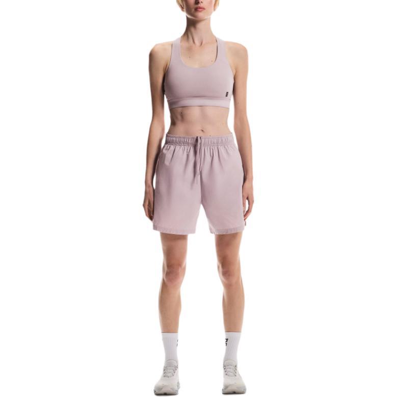On Core Mid-Rise Drawstring Three-Quarter Athletic Shorts Women Shorts 1WF11054390