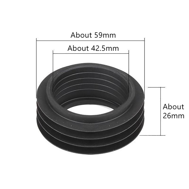 

Flush Pipe Rubber Gasket 119668001 for Toilet Internal Repair Leakproof Water Seal for Low Level Bathroom Maintenance