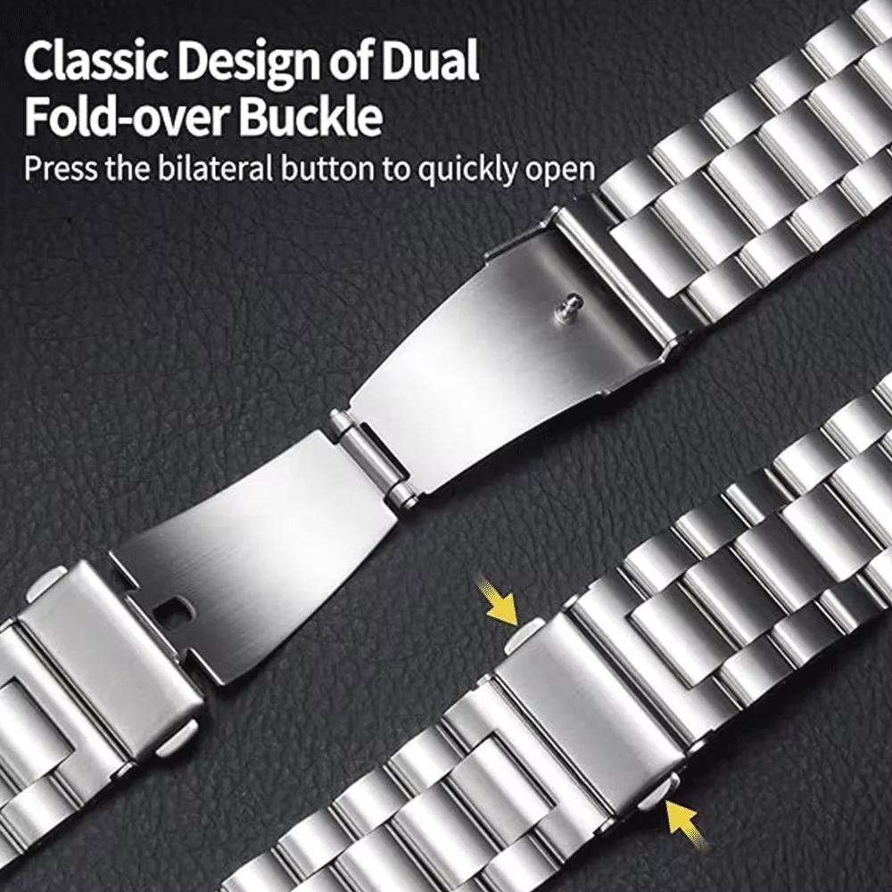 22mm 20mm 18mm Metal Band For Huawei Watch 5/GT5/4/3Pro 46mm Stainless Steel Bracelet For Huawei Watch GT5 Pro 42mm GT5/4 41mm