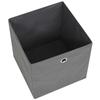 Storage Box - vidaXL - 4 Pcs - Non-woven Fabric - 32x32x32 Cm - Grey