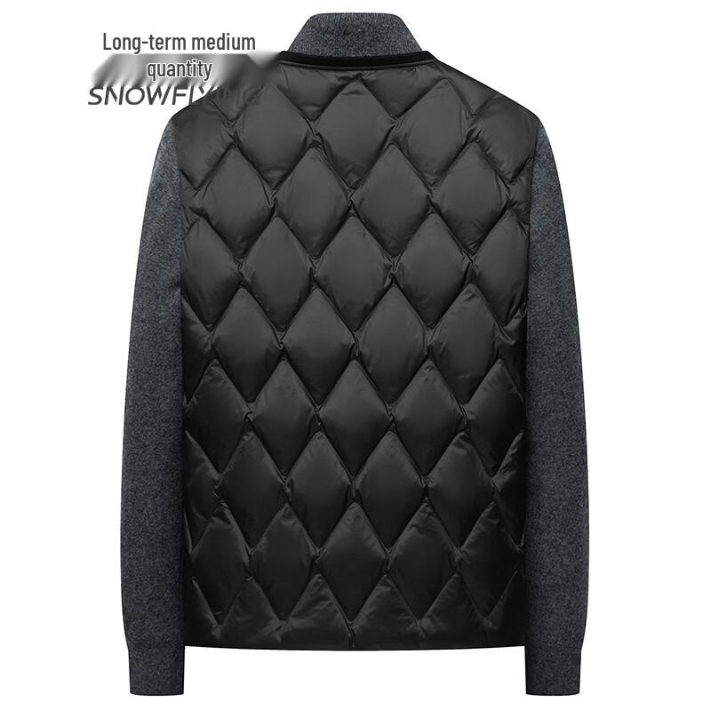 SNOWFLYING Men's V-Neck Quilted Down Vest