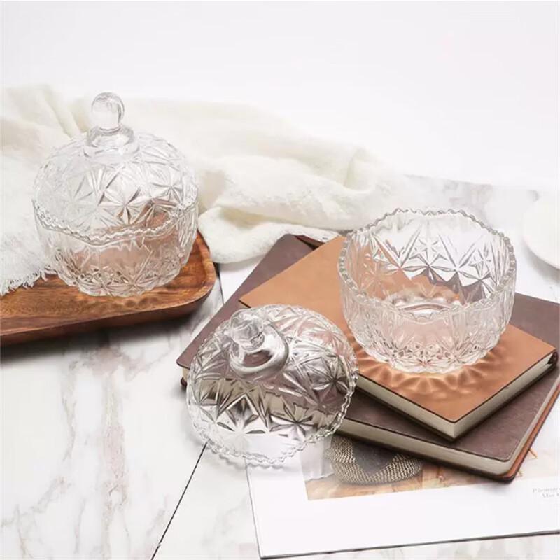 Transparent Glass Storage Jar