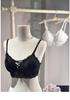 Korean Style Lace Cross Push-up Strapless Bra for Girls - Sexy, Hollow Design with Back Fastening