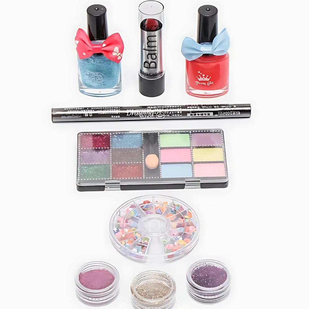 Makeup kit nail lamp gift for children girls 10 years old