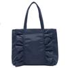 Guccio Italien Nylon Rüschen Tragetasche A4 PC Stilvolle Wasserabweisende Tasche, Größe, Kompatibel, Damenmode, 12-1159 (Marine)