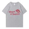 New in Sabrina Carpenter Sweet Fashion Yk TShirt Unisex Women Oversized Cute Short Sleeve T Shirts Unisex Cotton Clothing