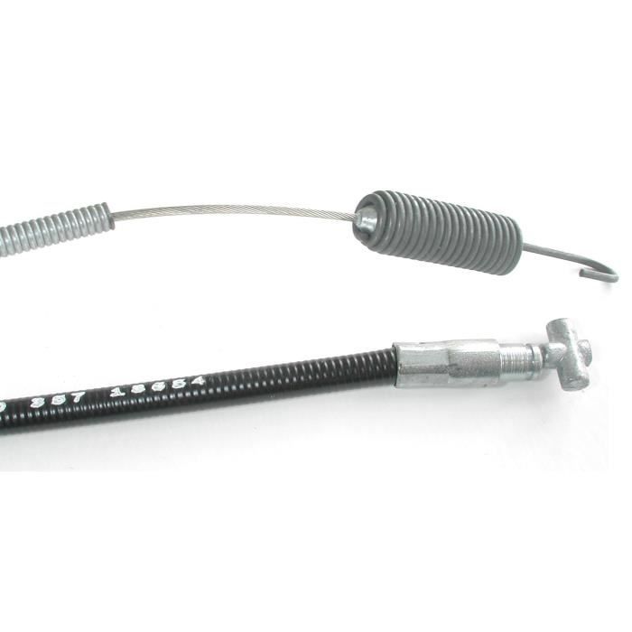 Câble d'embrayage adaptable pour motobineuse AYP avec ressort de compensation (63,5mm)