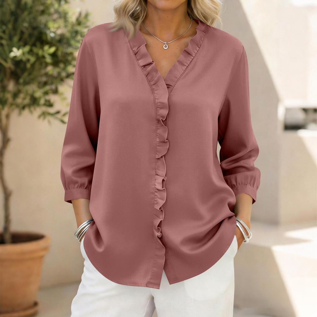 Women's 3/4 Sleeve Shirts Graphic Tees Shirts Casual Basic Tops Pullovers