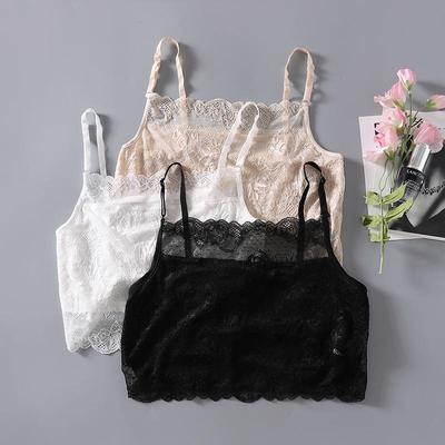 Summer Breathable Mulberry Silk Lace Camisole Versatile Tank Top