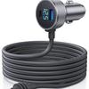 Ethernet Mini 3-in-1 Digital Display Car Cigarette Lighter DC Power Cord (3M)