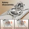 Oatsbasf X Shape Frameless Case for iPhone 16 15 14 13 Pro Max w/ Ring Stand Bezel Less Metal Shockproof Bumper Phone Cover