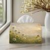1pc 2D Flat, Dandelion Butterfly Spring Day Pastoral Style Tissue Box Suitable for Cafes And Kitchens, And a Convenient Way To Store Tissues On The Di