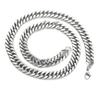 Herren Titanstahl Doppelschicht Cuban Link Kette Halskette - High-End Stil, Langlebig, Attraktives Design.
