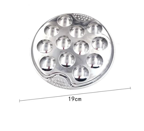 Нержавеющая сталь металлическая сервировочная кухонная тарелка для еды тарелка для улиток ресторанная тарелка для грибов ужин гостиничная посуда кухонный инструмент