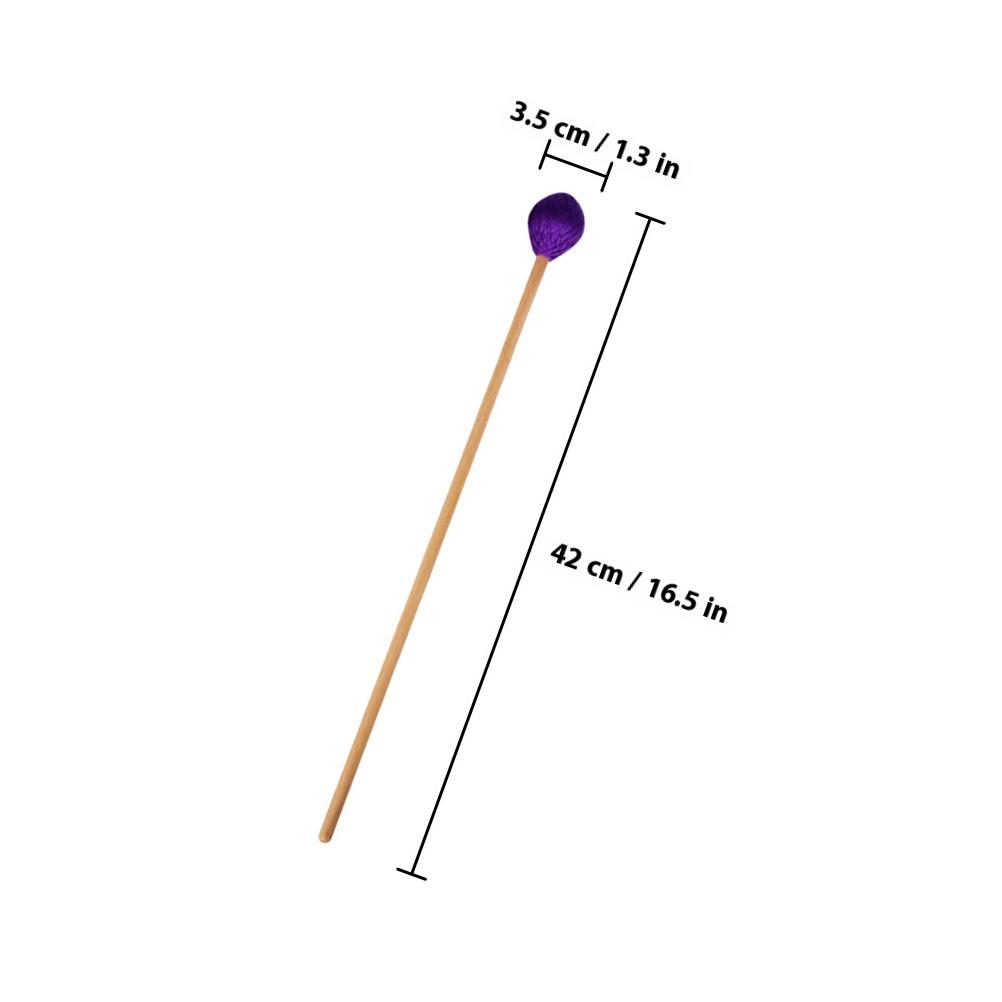 2pcs Marimba Hammer Durable Mallets For Percussion Instrument Practice Smooth Surface Long Service Life Marimba Mallets