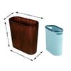 Narrow Wooden Trash Bin Simple Home Wastebasket Small Space Paper Holder Modern Bedroom Storage Dustbin for Bathroom