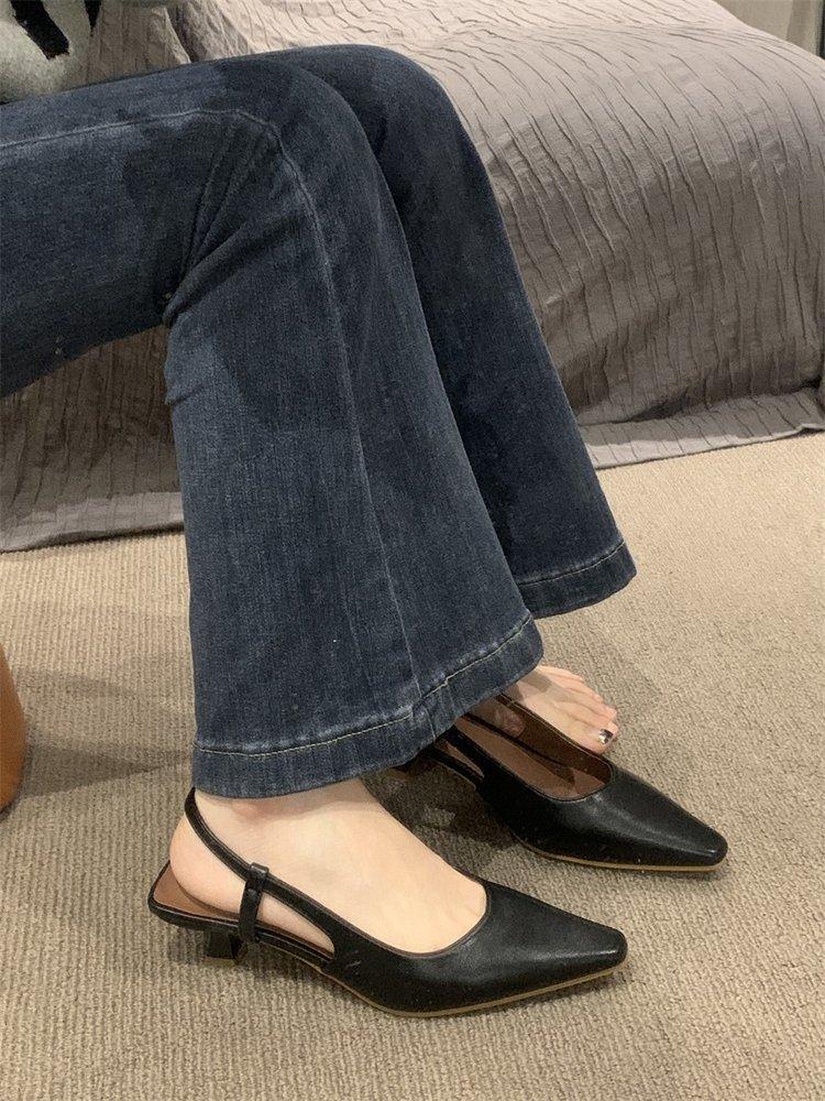 ZA handel zagraniczny 2025 francuskie wysokiej klasy płytkie modne buty damskie w delikatnym stylu seksowne wszechstronne i wygodne na miejscu