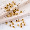 10pcs 20pcs Gold Plated Stainless Steel Positioning Clasps Stopper Beads Crimp End Beads Wire Rondelle Beads DIY Jewelry Making