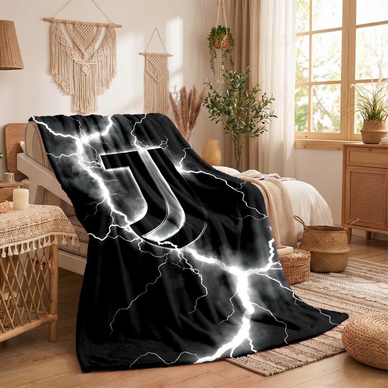 Juventus FC Print Flannel Blanket Soft Warm Sofa Bed Throw Blanket For Home Office Bedroom