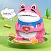 Kids Frog Toy Light Up Movable Heart Gesture Voice Record Say