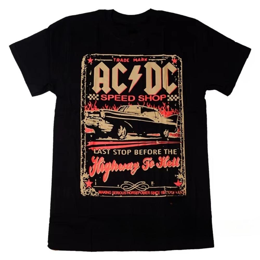 Band Road Rock Band Boy Band Punk Modello T-shirt in Cotone Estiva Manica Corta Moda Casual Retro Confortevole Manica Corta