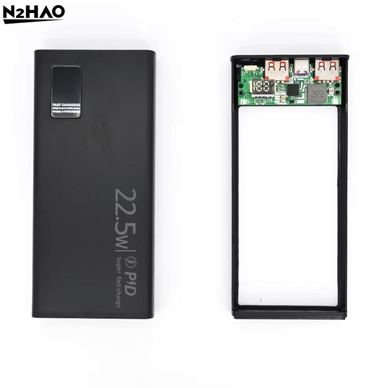 1 Set Quick Charge DIY Power 1260110 Bank Case Electronic Kit PD22.5W Battery Storage Box Accessories