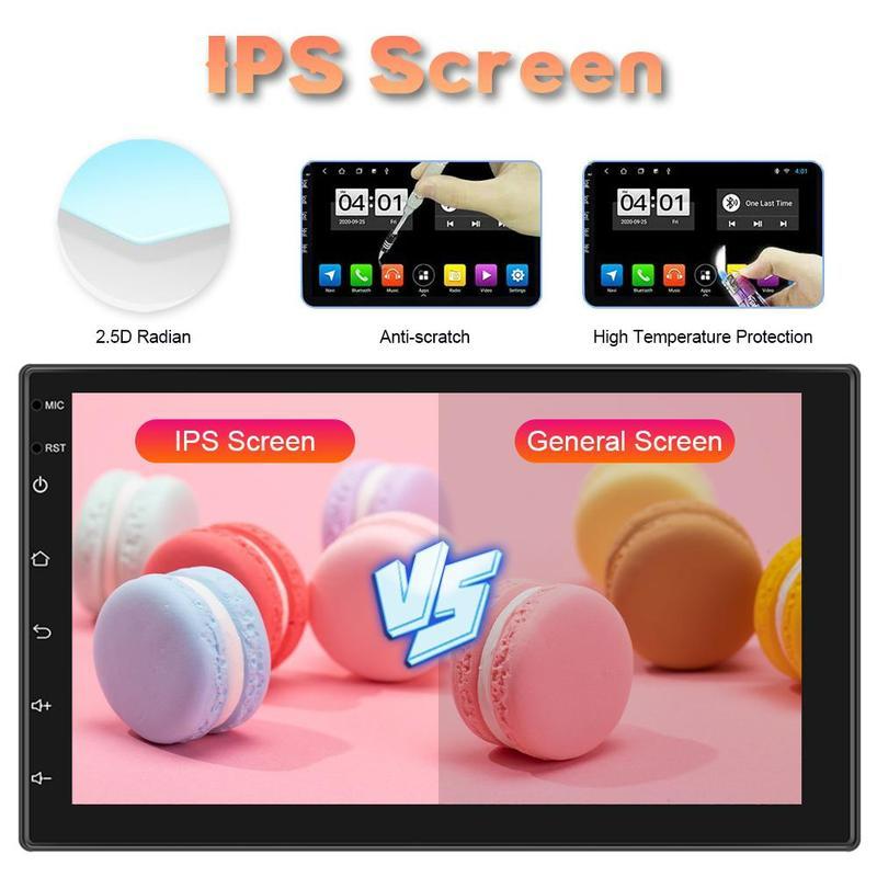 7''  Universal Auto Android Car Radio Touch Screen Support Car DVR Rear View Mirror Link WIFI GPS Bluetooth FM Receiver