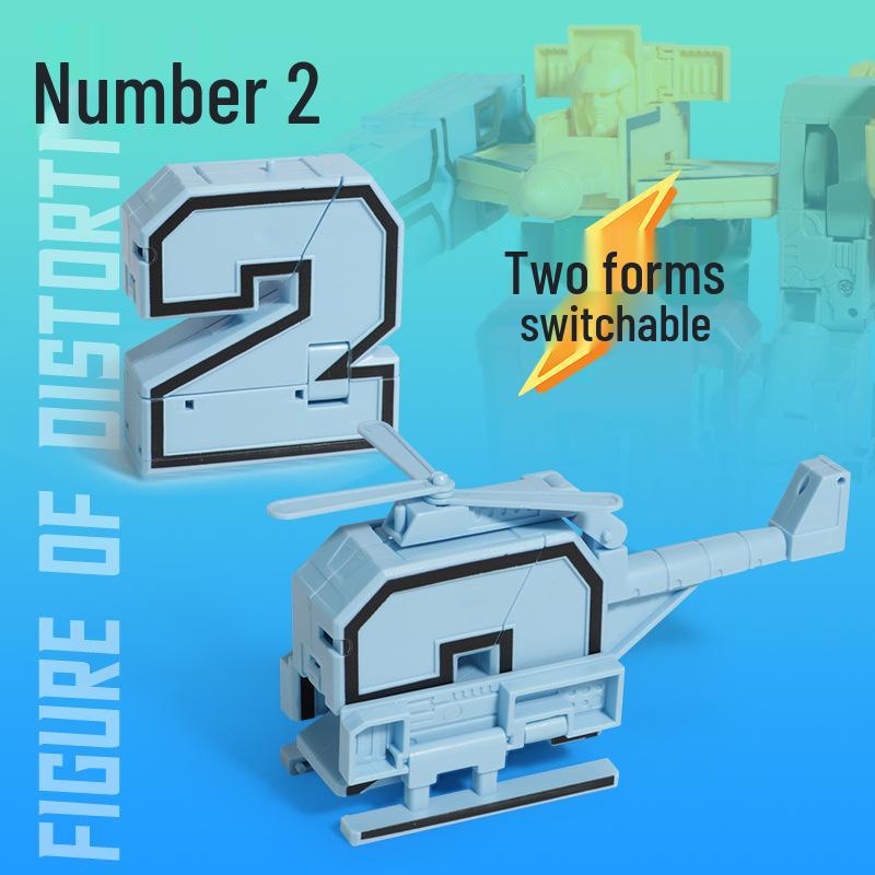 Children's Transforming Robot Car Educational Set