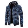 Men's 2021 Camouflage Plus Size Velvet Sweater Cardigan Slim Fit Hooded Jacket