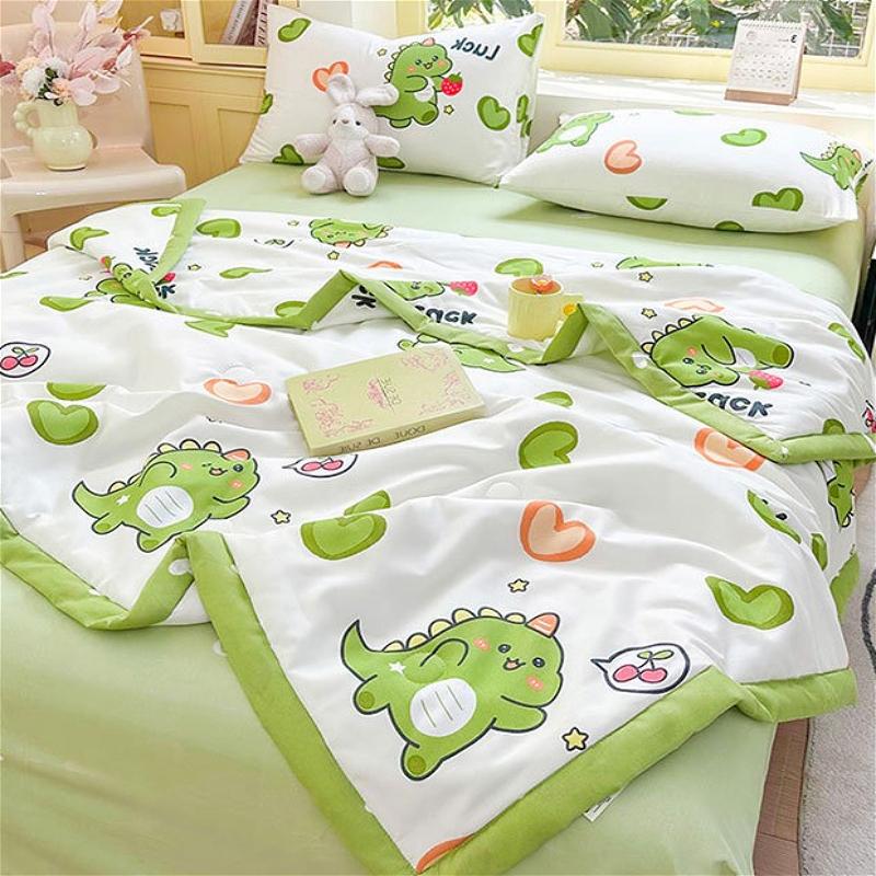 2026 New Printed Quilt Skin-friendly Air-conditioning Quilt Single Double Summer Cool Quilt Spring and Autumn Beding Bed Cover Thin Quilt