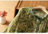 2026 Plus Size Women's Pure Ramie Summer Loose Green Top
