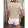 Summer Women's T-shirt Round Neck Bottoming Tight Short-sleeved Tops