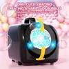 Portable Handheld Stage Bubbles Blowing Led Lights Kids Electric Automatic Maker Bubbles Toys Outdoor Wedding Party Prop Game