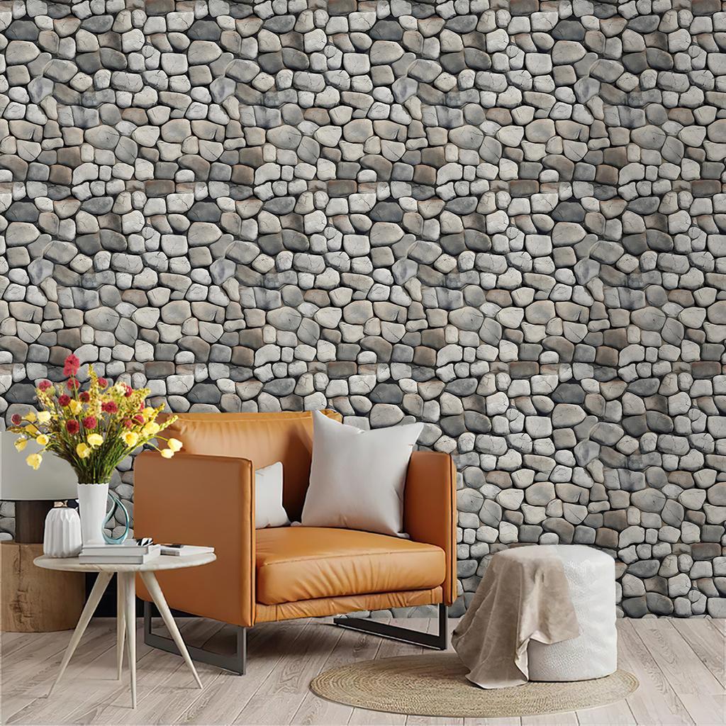 Brick Contact Paper Peel and Stick Wallpaper Self-Adhesive Stone Wall Paper Fireplace Kitchen Backsplash Covers