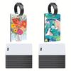 2025+ Sublimation Luggage Tag Blanks, Double Sided MDF Suitcase Label Tag Blank Travel Bag Tags with Strap for DIY Design Work