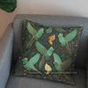 2D Golden Birds And Leaves Starry Pillow Cover Pattern Cushion Cover Suitable For Sofa Bedroom Car Pillow Cover