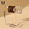 Elegant Multi-Level Wood Bangle Holder Jewelry Display Stand for Bracelets Beads Headbands Easy Assembly Vanity Organizer Rack