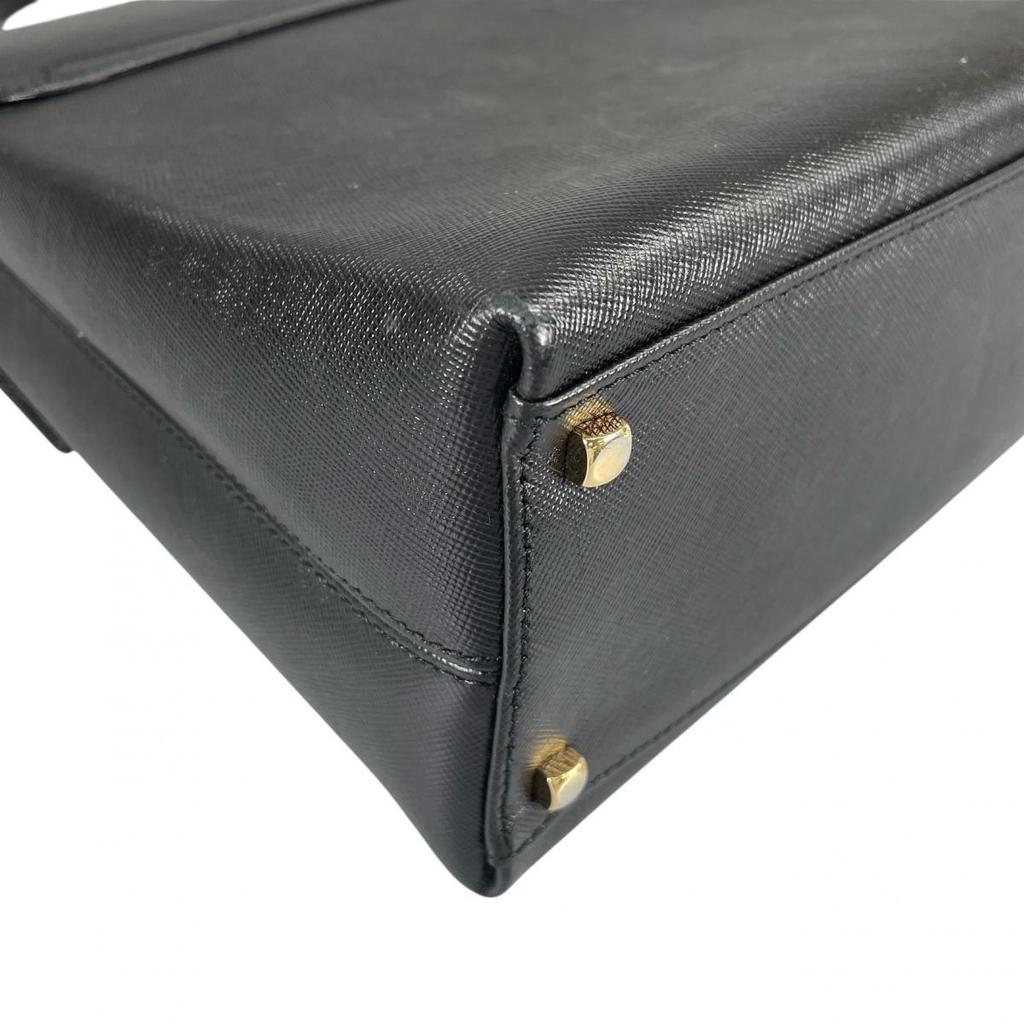 Salvatore Ferragamo 2WAYShoulder Bag Gancini Handbag leather black Women Used