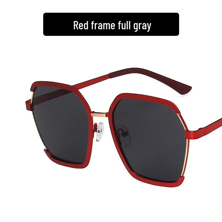 

Солнцезащитные очки полуободковые в корейском стиле для женщин - Круглое лицо, Защита от УФ As Pictured